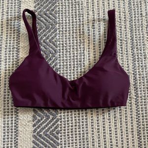 Express Eggplant Purple Bikini Top
